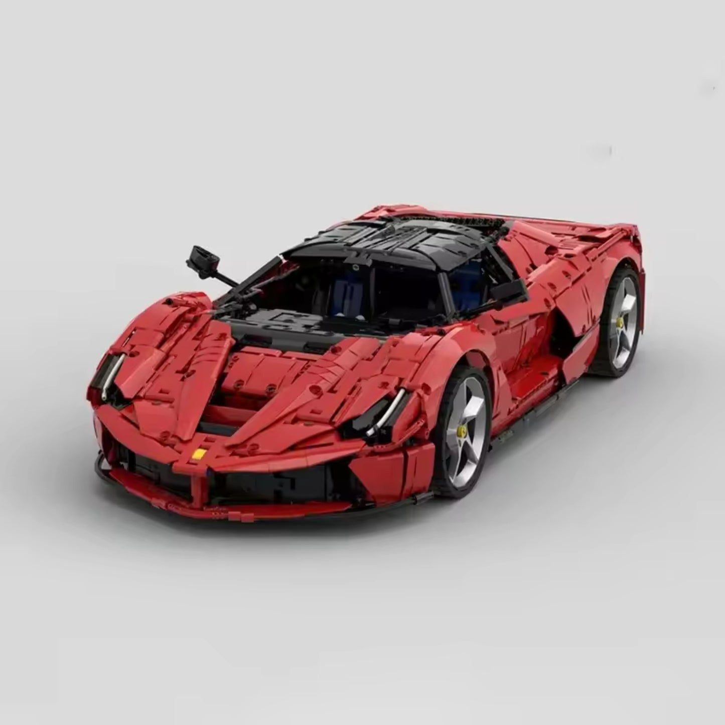 Rode Ferrari Daytona 1:8 Schaal Bouwblokset met Openende Deuren