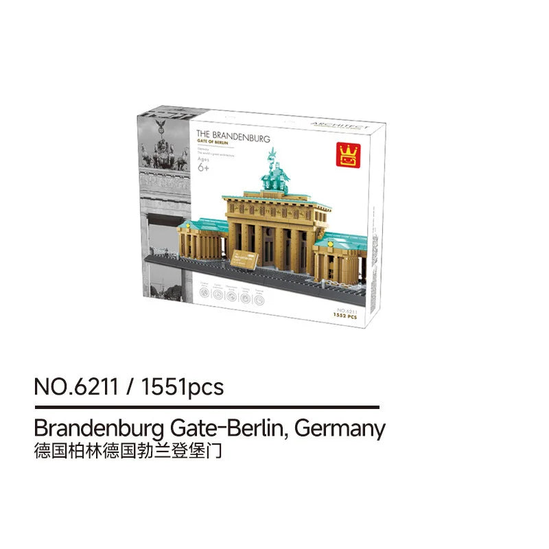 Brandenburger Tor Bouwset – Architectuur Schaalmodel van Bouwblokken