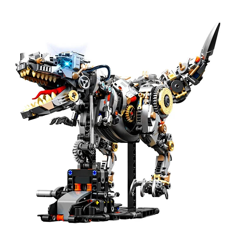 Mechanische T-Rex Bouwset met LED-Verlichting – Dinosaurus Schaalmodel (1268 stuks)