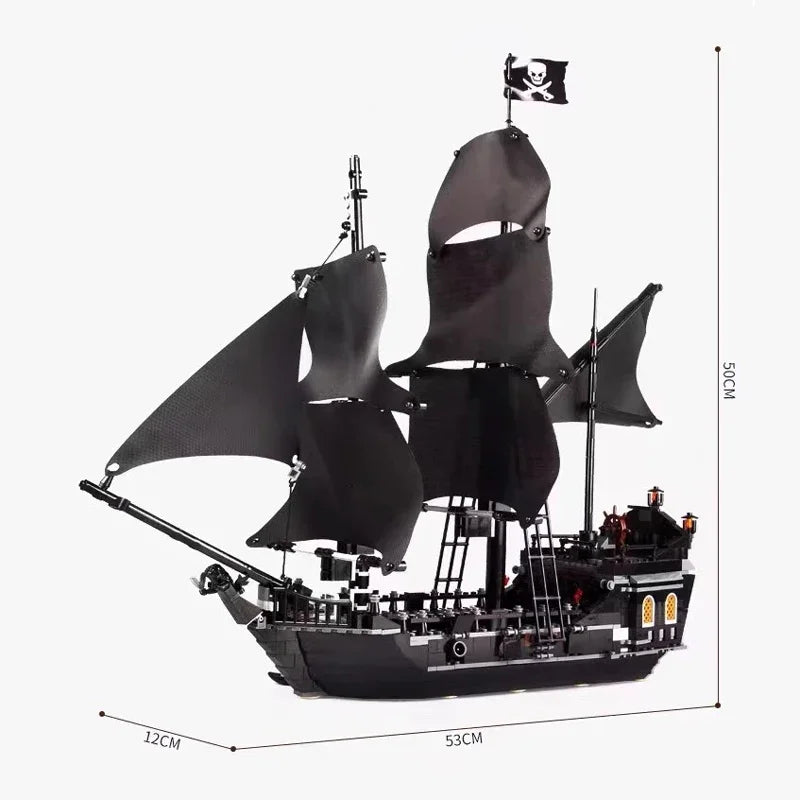 Piratenschip Bouwset – Galjoen Schaalmodel van Bouwblokken