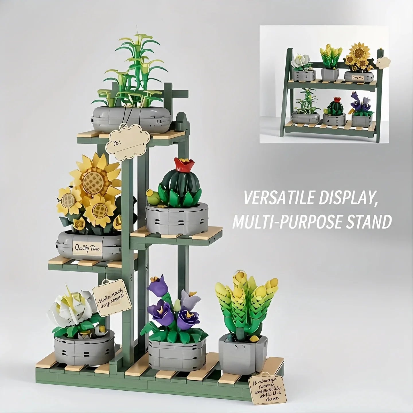 Bloemenboeket Bouwset – Kunstbloemen voor Decoratie van Bouwblokken