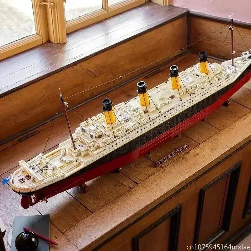 Titanic Bouwset met LED-Verlichting – Groot Schaalmodel Cruiseschip (9090 stuks)