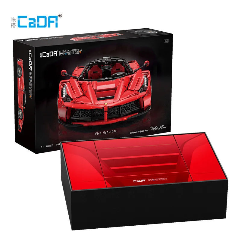 Ferrari LaFerrari Hypercar Bouwset – Schaalmodel Sportauto van Bouwblokken (4739 stuks)