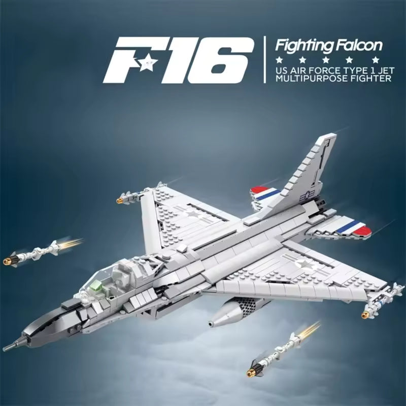 F-16 Gevechtsvliegtuig Bouwblokset