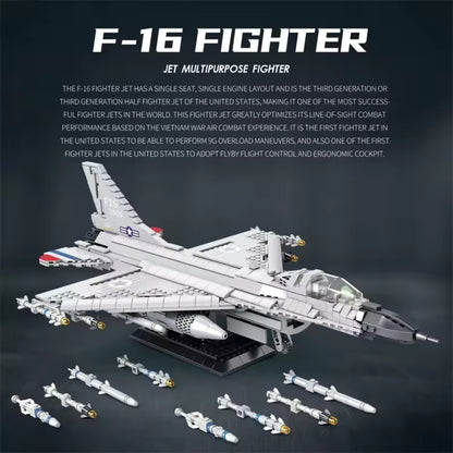 F-16 Gevechtsvliegtuig Bouwblokset