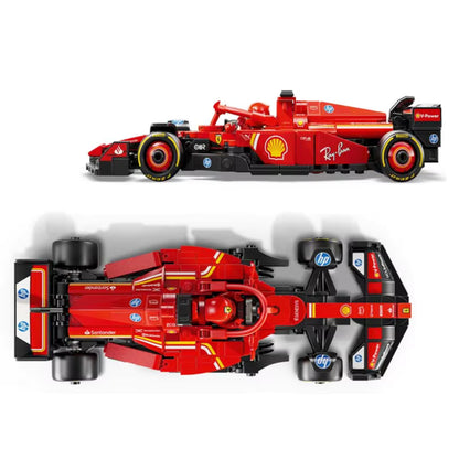 Rode F1 Raceauto SF-24 Bouwblokset met Bestuurder