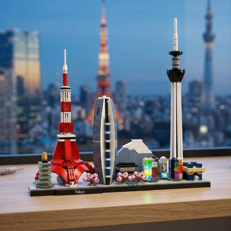 Tokyo Skyline Architectuur Bouwblokset