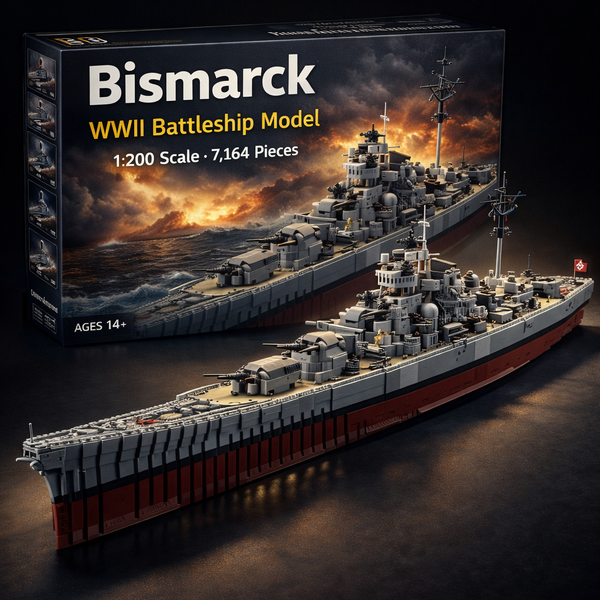 WWII Bismarck Slagschip Bouwblokset
