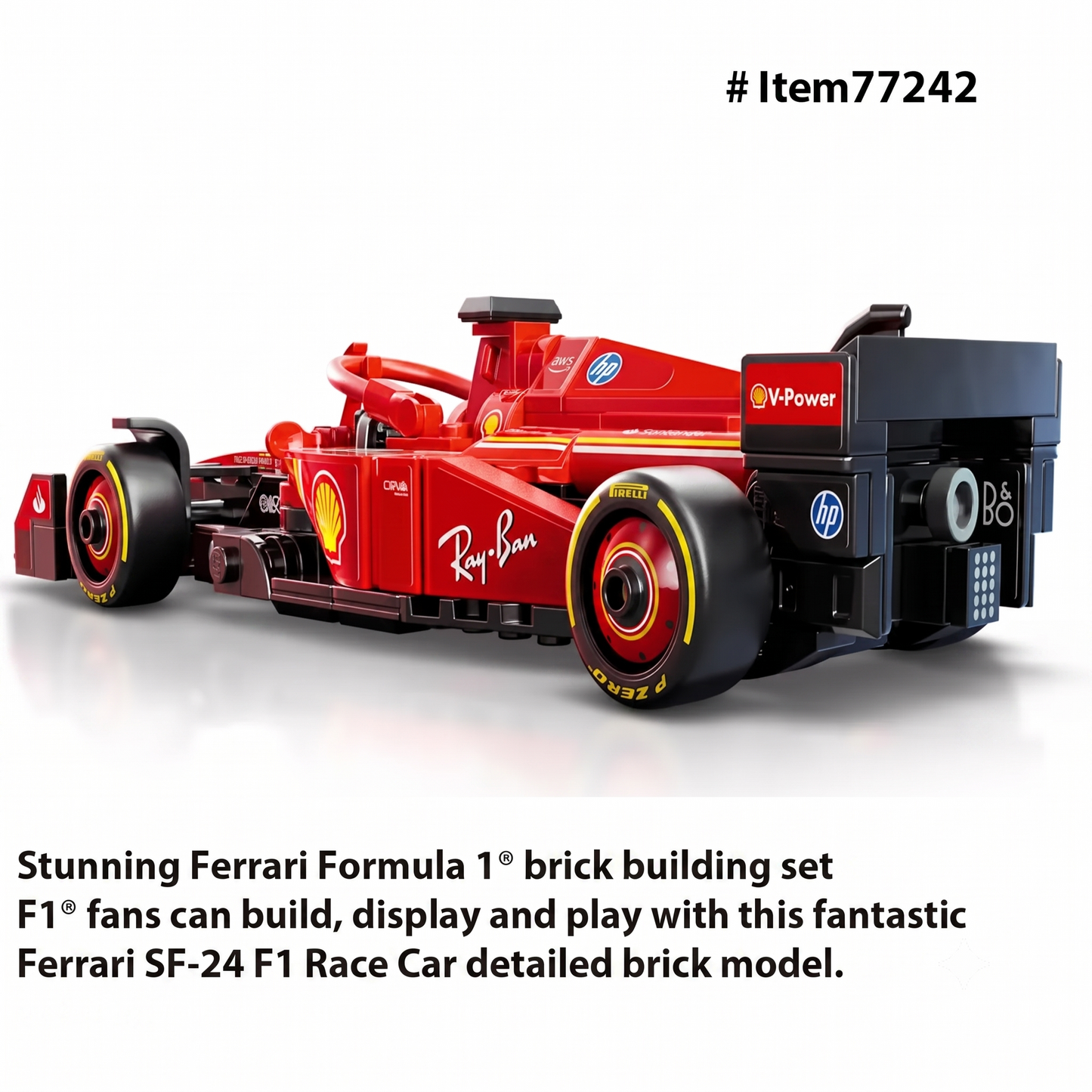 Haas VF-23 F1 Racewagen Bouwset – Schaalmodel van Bouwblokken (275 stuks)