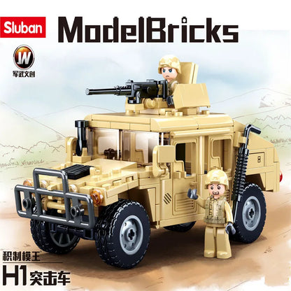 Militaire Humvee Bouwset – Legervoertuig Schaalmodel van Bouwblokken (265 stuks)