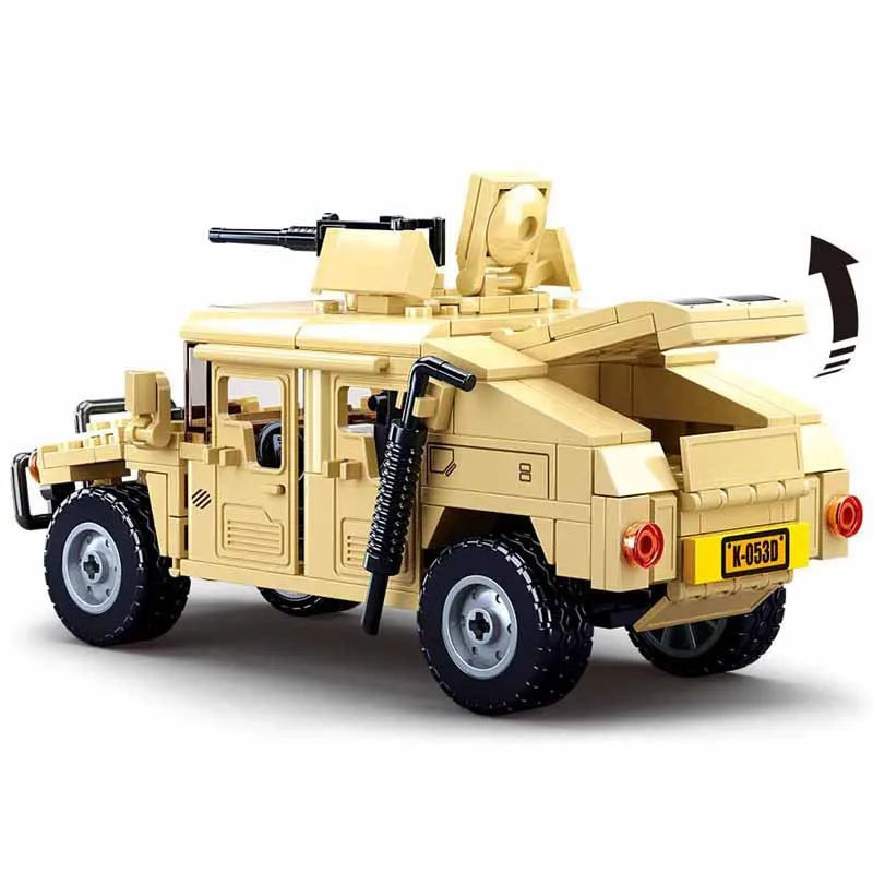 Militaire Humvee Bouwset – Legervoertuig Schaalmodel van Bouwblokken (265 stuks)