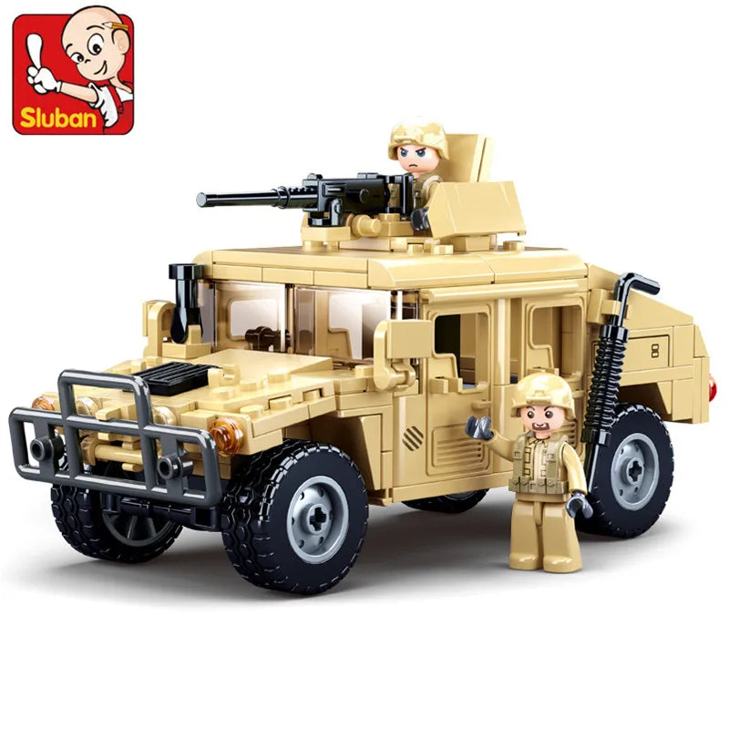 Militaire Humvee Bouwset – Legervoertuig Schaalmodel van Bouwblokken (265 stuks)