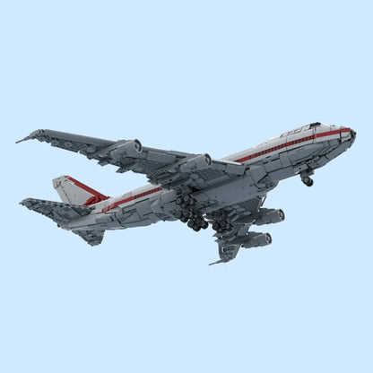 Boeing 747 Vliegtuig Bouwset – Passagiersvliegtuig Schaalmodel van Bouwblokken