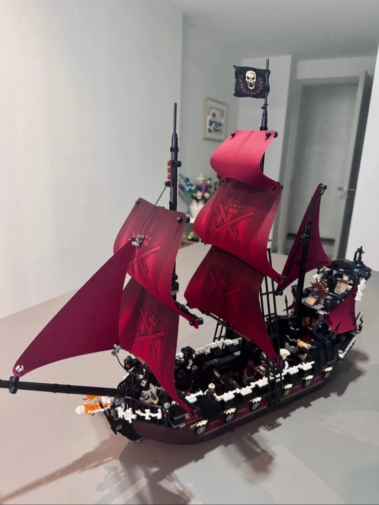 Piratenschip Bouwset – Galjoen Schaalmodel van Bouwblokken