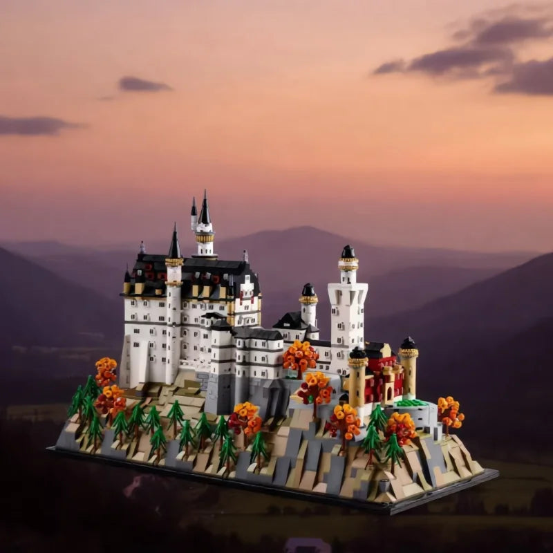 Slot Neuschwanstein Bouwset – Architectuur Schaalmodel van Bouwblokken