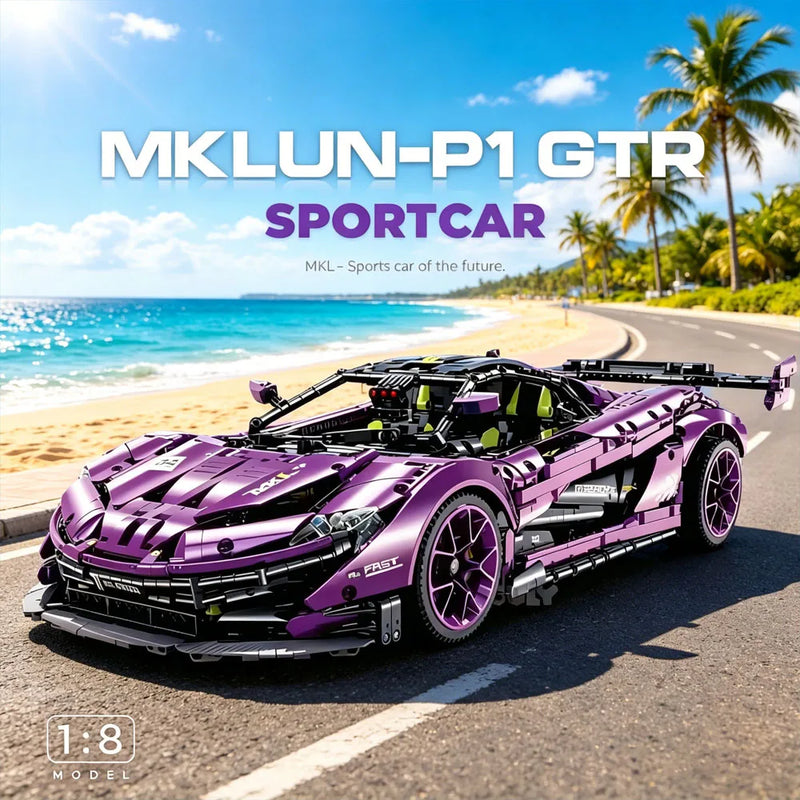McLaren P1 Hypercar Bouwset – Schaalmodel Racewagen van Bouwblokken (3568 stuks)