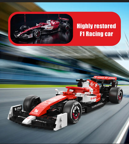 Alfa Romeo C42 F1 Racewagen Bouwset – Schaalmodel 1:24 van Bouwblokken