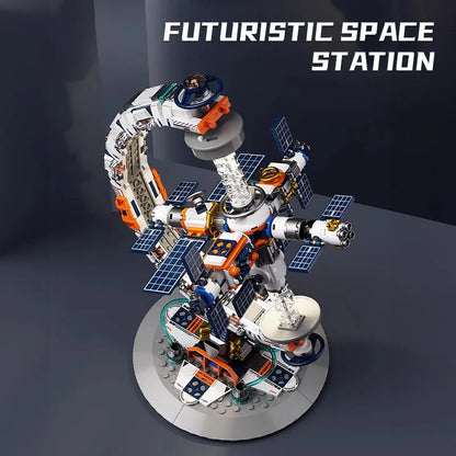 Creatieve Ruimtestation Transparante Globe Bouwstenen Set
