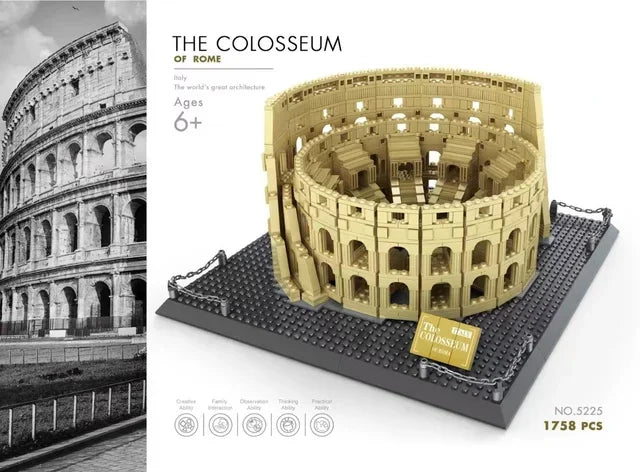 Colosseum Rome Bouwset – Architectuur Schaalmodel van Bouwblokken