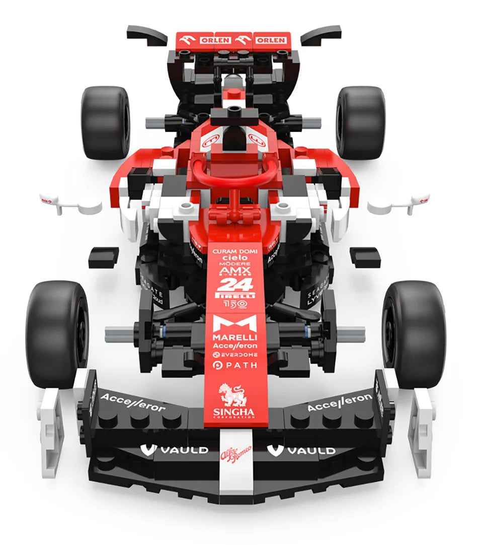 Alfa Romeo C42 F1 Racewagen Bouwset – Schaalmodel 1:24 van Bouwblokken