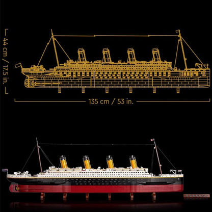 Titanic Bouwset met LED-Verlichting – Groot Schaalmodel Cruiseschip (9090 stuks)