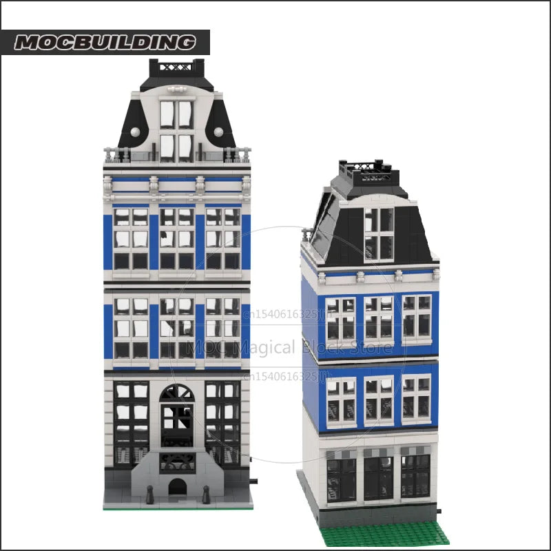 Amsterdamse Grachtenpanden Bouwset – Architectuur Schaalmodel van Bouwblokken