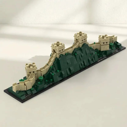 Chinese Muur Bouwset – Architectuur Schaalmodel met Landschap van Bouwblokken