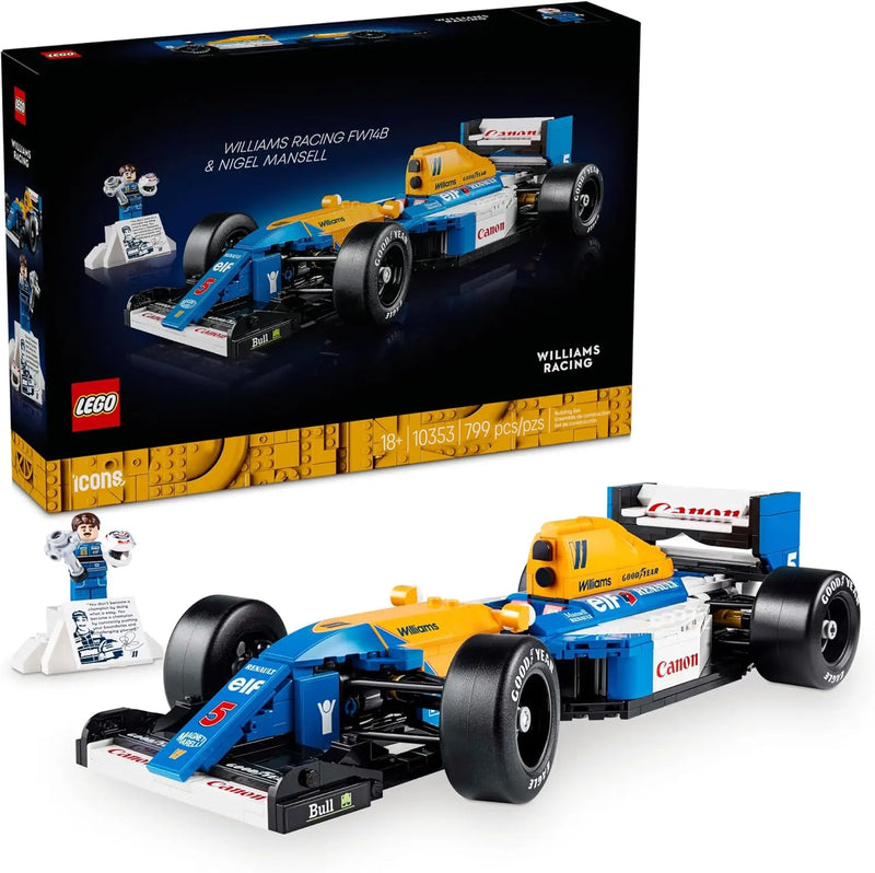 Williams FW14B F1 Racewagen Bouwset – Klassiek Schaalmodel van Bouwblokken