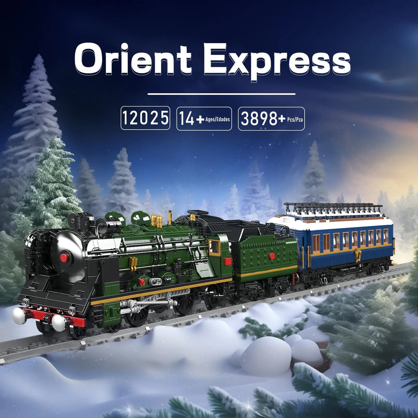 Orient Express Stoomlocomotief Bouwset – Schaalmodel Trein van Bouwblokken