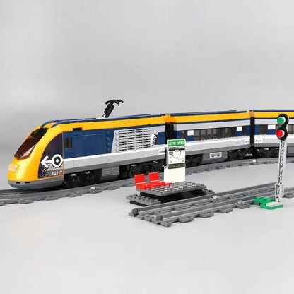 Passagierstrein Bouwset met Afstandsbediening – Schaalmodel Trein van Bouwblokken