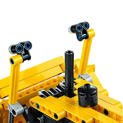 Bulldozer 2-in-1 Bouwset – Bouwvoertuig Schaalmodel van Bouwblokken