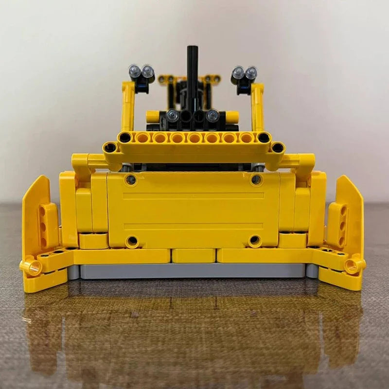 Bulldozer 2-in-1 Bouwset – Bouwvoertuig Schaalmodel van Bouwblokken