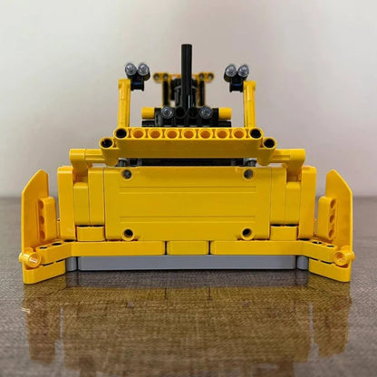Bulldozer 2-in-1 Bouwset – Bouwvoertuig Schaalmodel van Bouwblokken