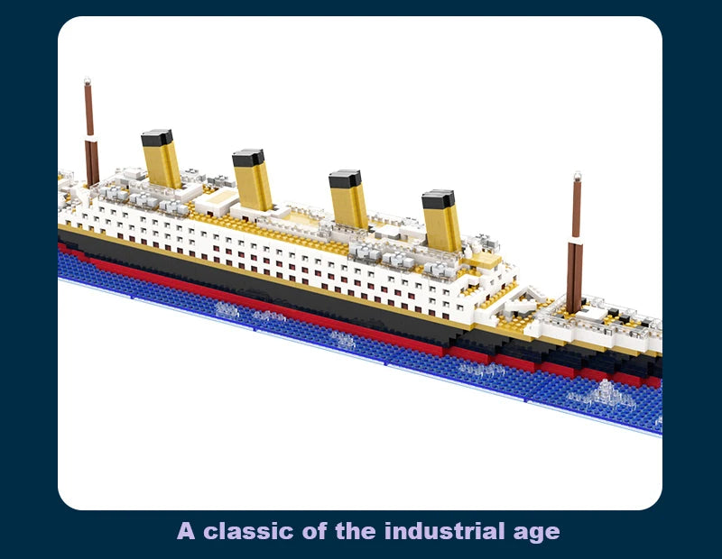 Titanic Bouwset – Groot Schaalmodel Stoomschip van Bouwblokken