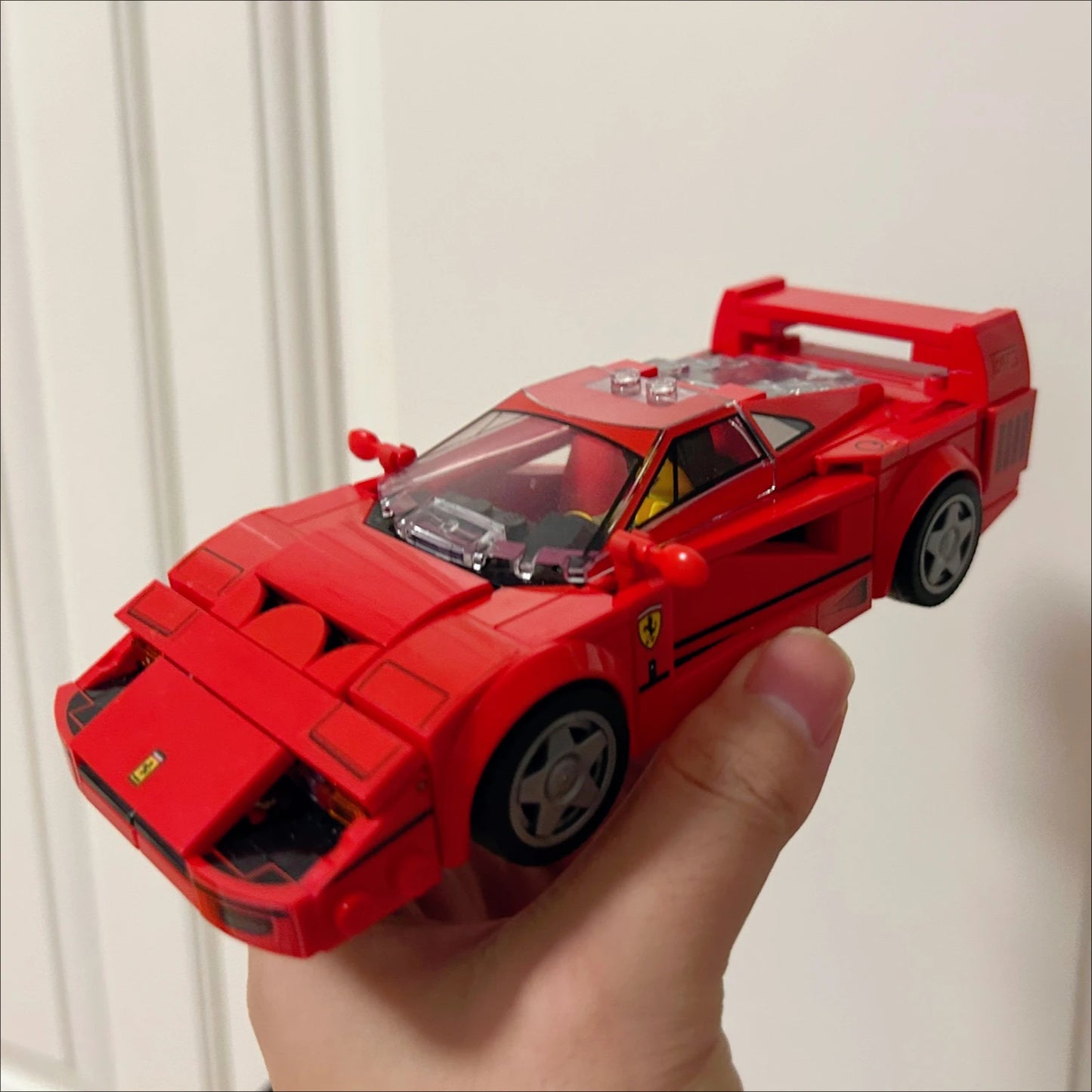 Ferrari F40 Bouwset – Klassiek Schaalmodel Sportauto van Bouwblokken (318 stuks)