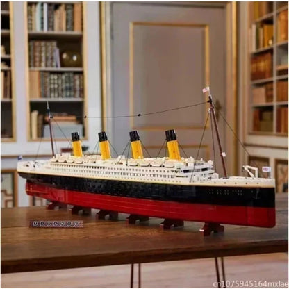 Titanic Bouwset met LED-Verlichting – Groot Schaalmodel Cruiseschip (9090 stuks)