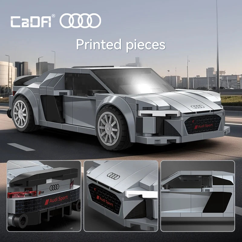 Audi R8 Bouwset – Schaalmodel 1:24 Sportauto van Bouwblokken
