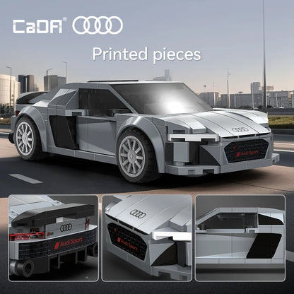 Audi R8 Bouwset – Schaalmodel 1:24 Sportauto van Bouwblokken