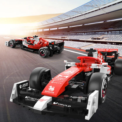 Alfa Romeo C42 F1 Racewagen Bouwset – Schaalmodel 1:24 van Bouwblokken