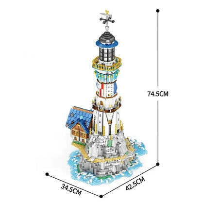 3228 Stuks Middeleeuwse Vuurtoren Bouwstenen Set
