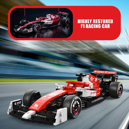 Alfa Romeo C42 F1 Racewagen Bouwset – Schaalmodel 1:24 van Bouwblokken