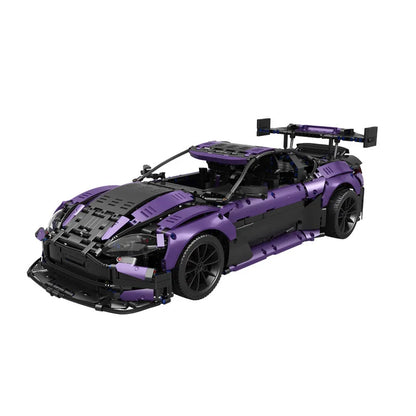Aston Martin DB11 Bouwblokken Set – Paarse Sportauto om te Bouwen