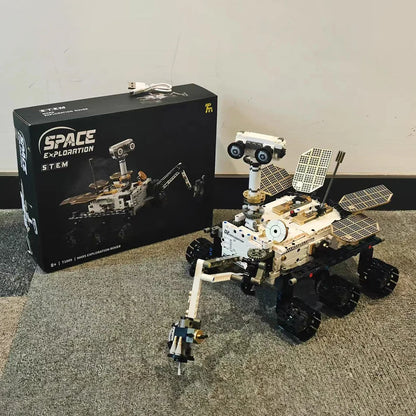 Mars Rover Bouwset met App-Besturing – Programmeerbaar Ruimtevaart Schaalmodel van Bouwblokken