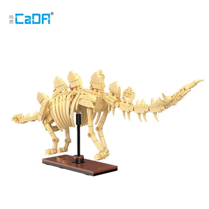 Stegosaurus Skelet Bouwset – Dinosaurus Fossiel Schaalmodel van Bouwblokken