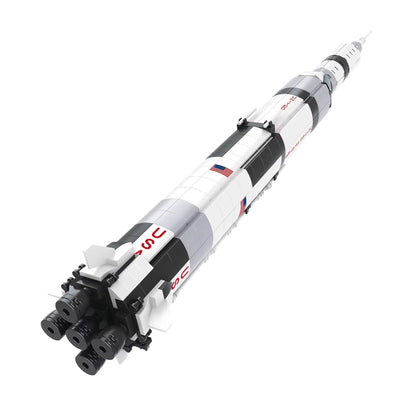 Apollo Saturn V Raket Bouwset – Ruimtevaart Schaalmodel van Bouwblokken (602 stuks, 59 cm)