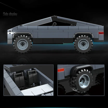 Cybertruck Bouwset – Futuristische Pick-up Schaalmodel van Bouwblokken