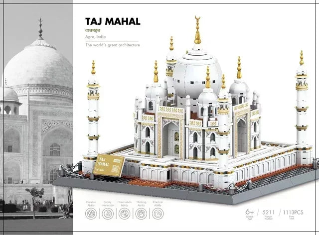 Taj Mahal Bouwset – Architectuur Schaalmodel van Bouwblokken