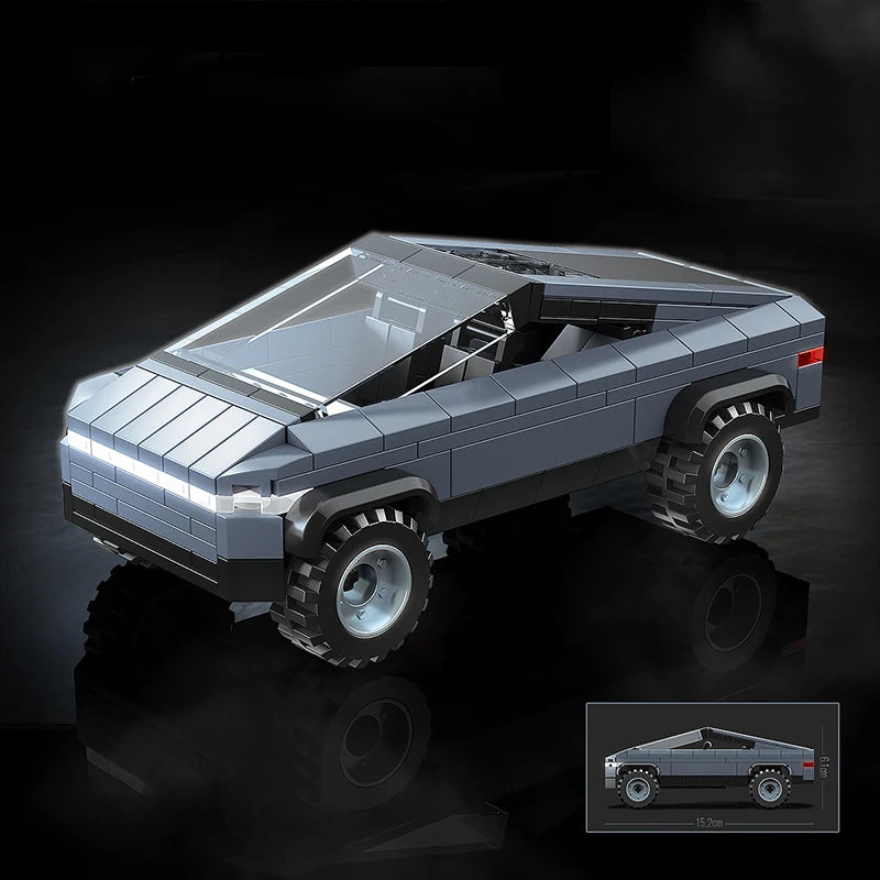 Cybertruck Bouwset – Futuristische Pick-up Schaalmodel van Bouwblokken