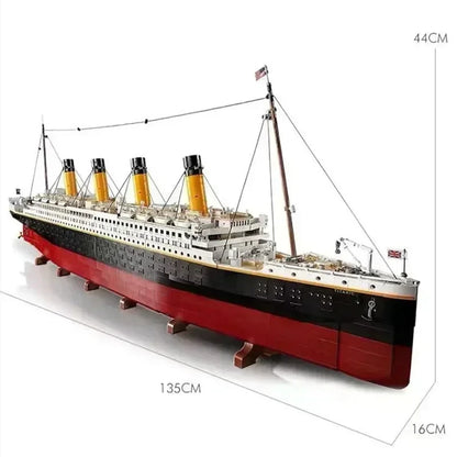 Titanic Bouwset met LED-Verlichting – Groot Schaalmodel Cruiseschip (9090 stuks)