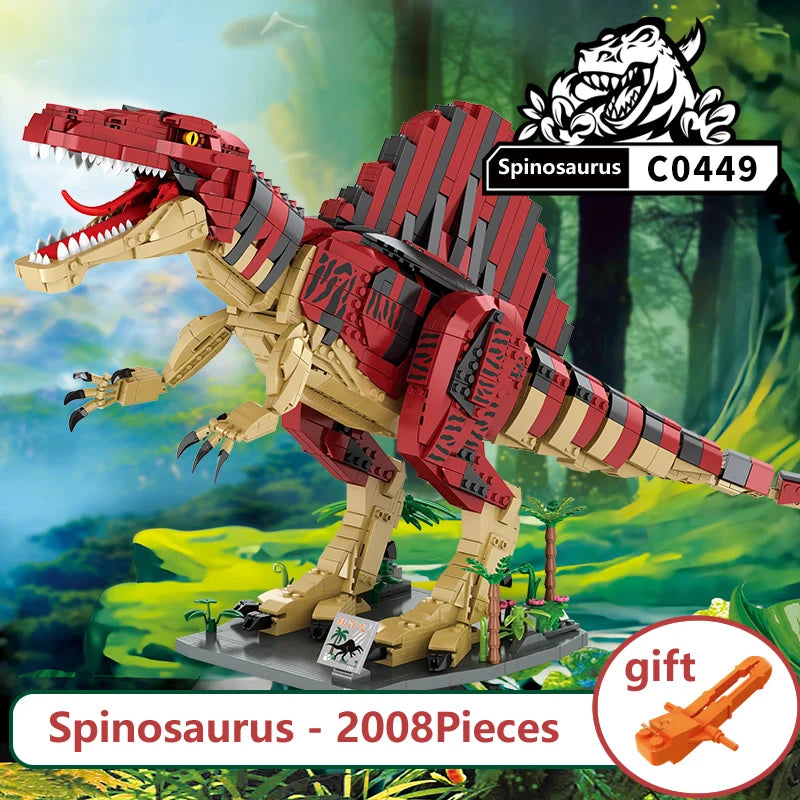 Spinosaurus Bouwset – Grote Dinosaurus Schaalmodel van Bouwblokken (2008 stuks)